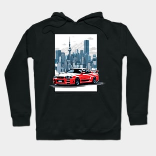 Nissan Skyline R34 GTR Gift Idea Hoodie